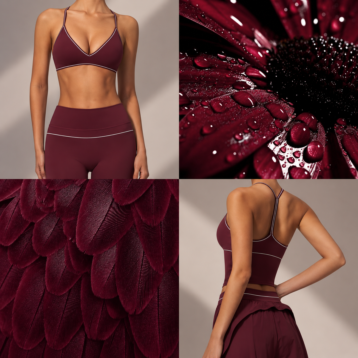WOO YOGA | Burgundy Activewear