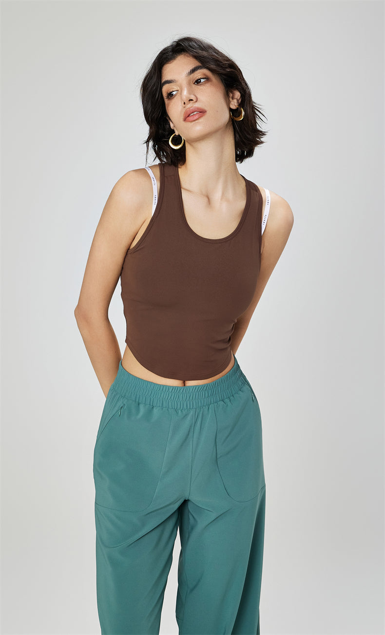 Gia Open Back Tank Top - WOO YOGA