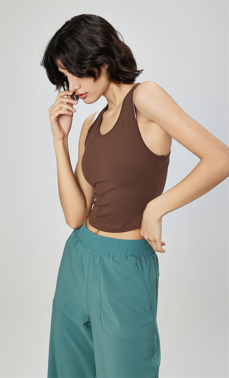 Gia Open Back Tank Top - WOO YOGA
