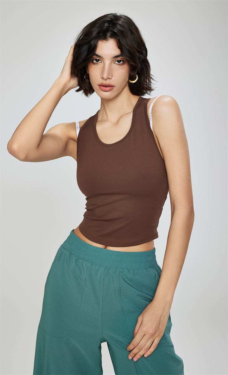 Gia Open Back Tank Top - WOO YOGA
