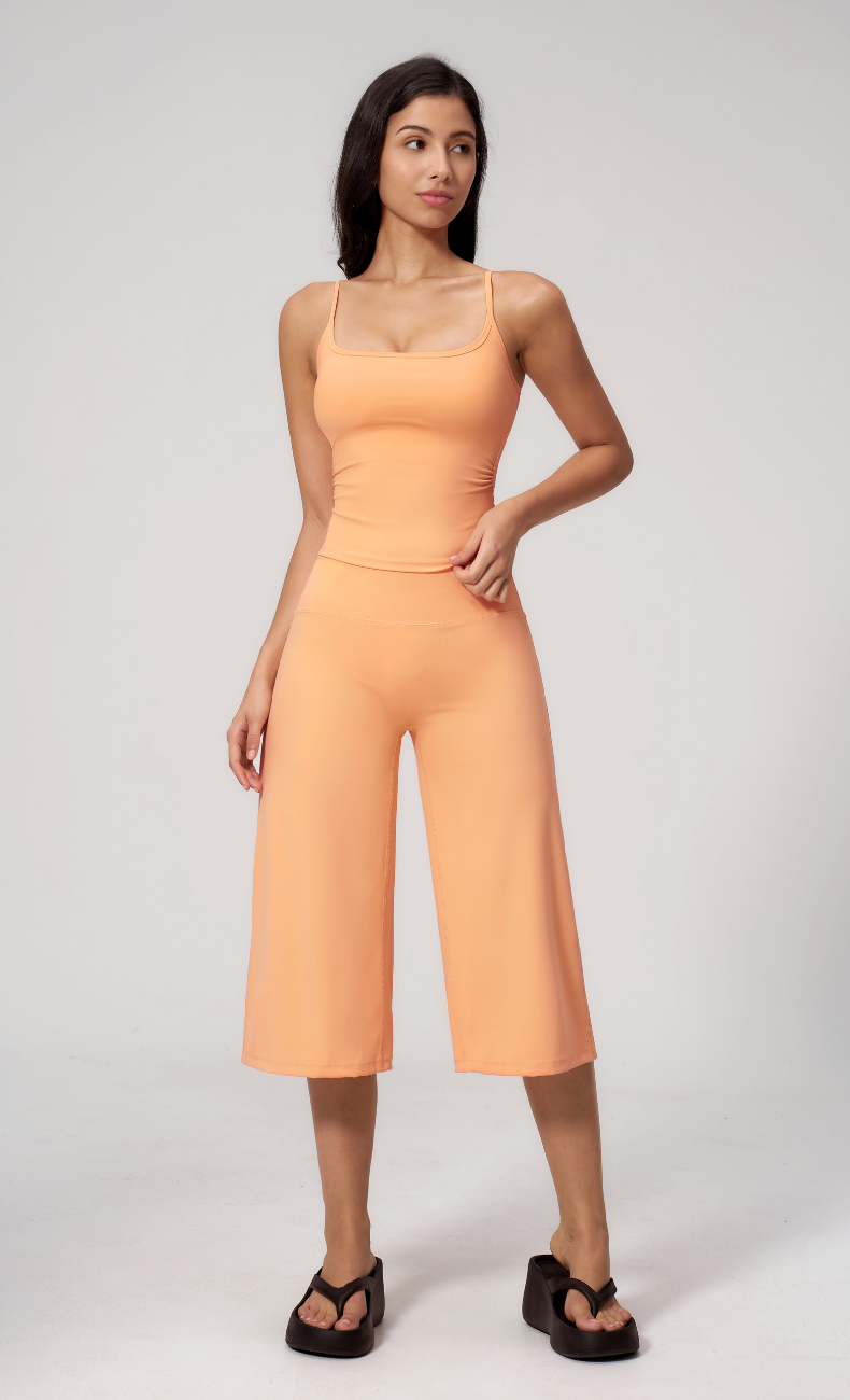 Quinn Cami Wide Leg Capri Workout Set