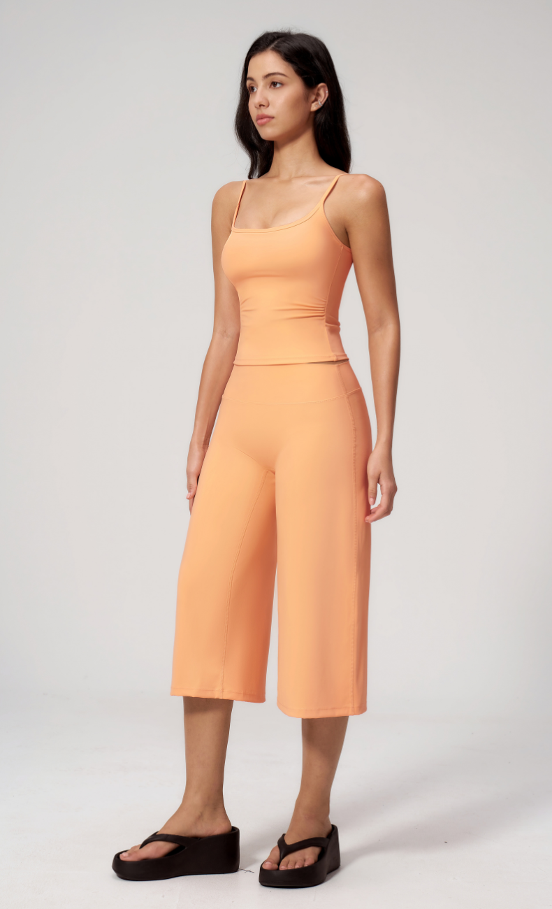 Quinn Cami Wide Leg Capri Workout Set