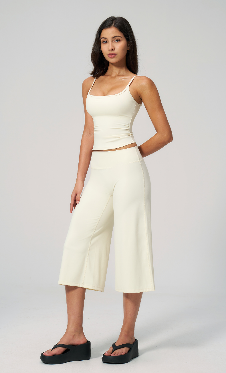 Quinn Cami Wide Leg Capri Workout Set