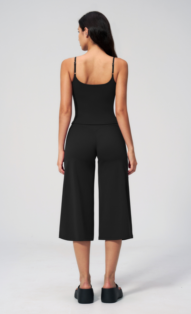 Quinn Cami Wide Leg Capri Workout Set