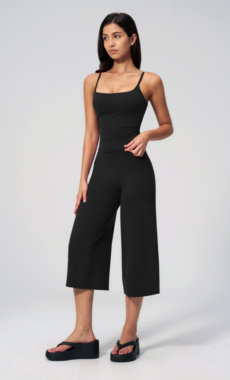 Quinn Cami Wide Leg Capri Workout Set