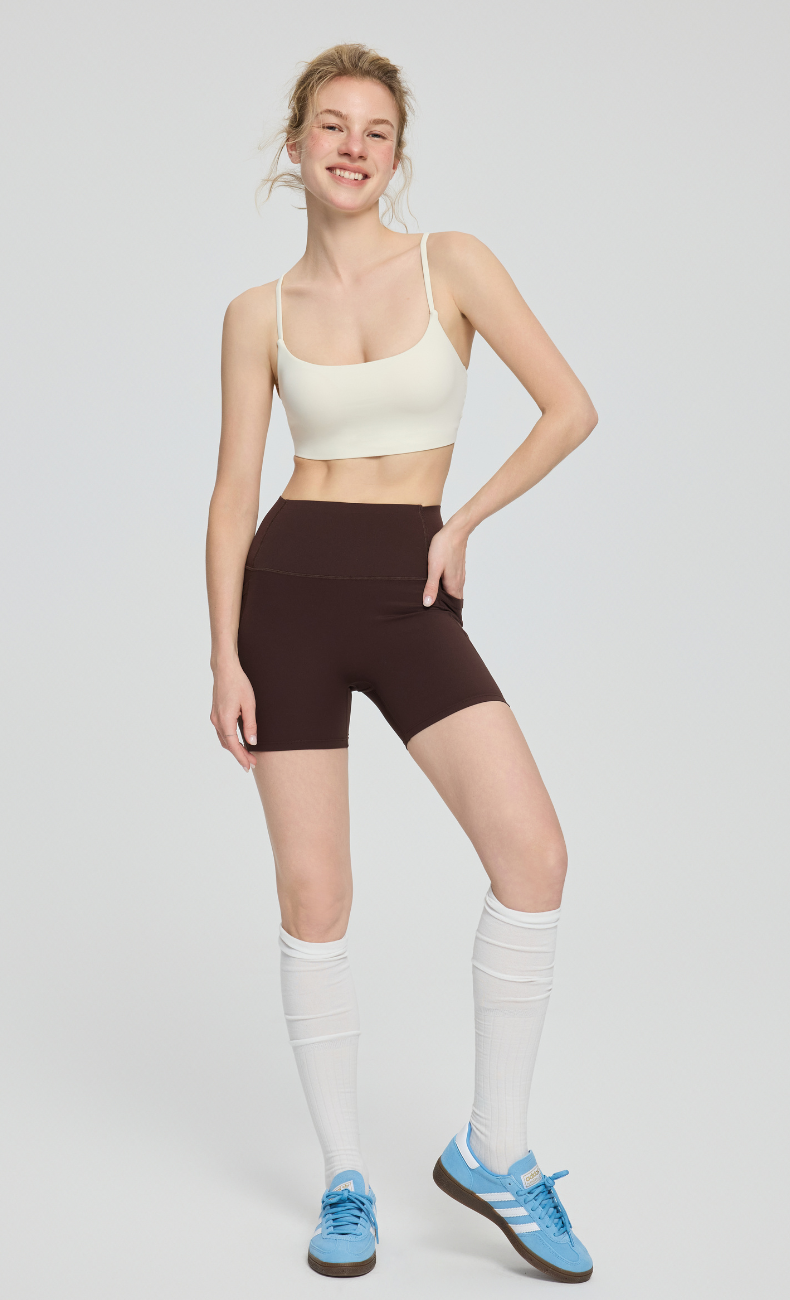 Jenny High-Waisted Biker Short with Pockets