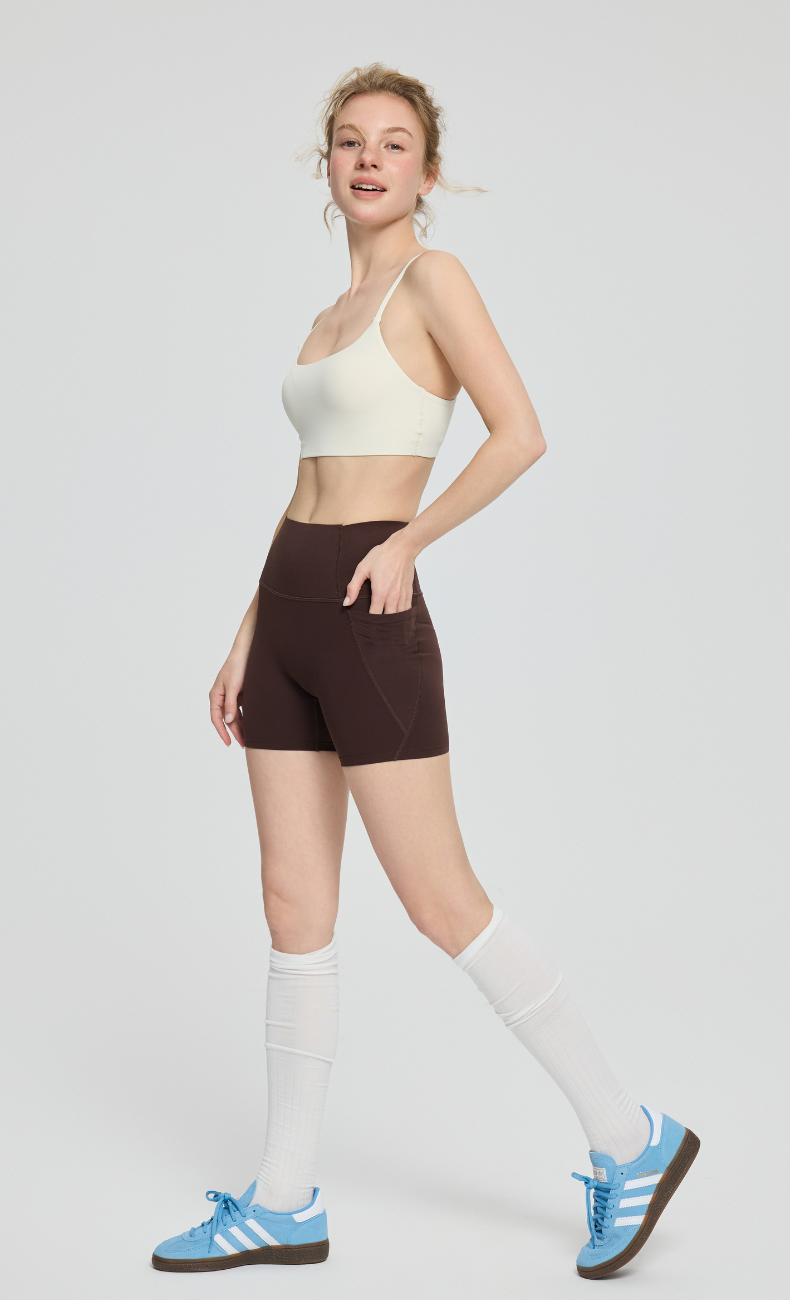 Jenny High-Waisted Biker Short with Pockets