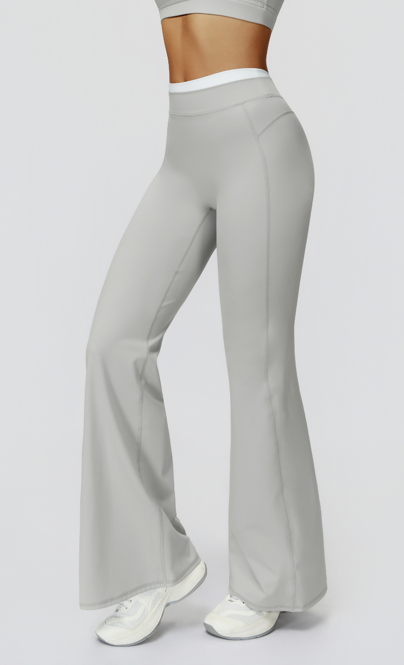 Elle Contrast High Waisted Flare Legging
