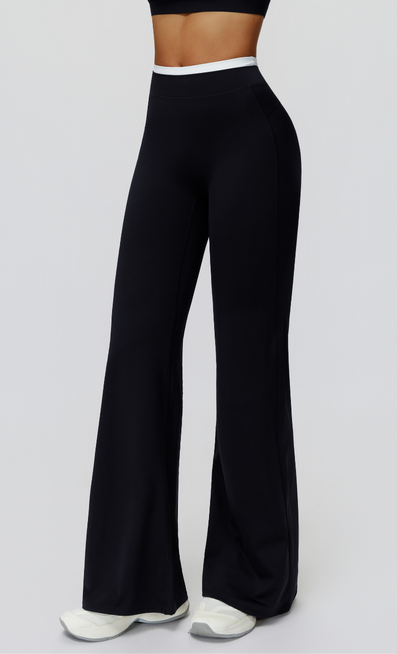 Elle Contrast High Waisted Flare Legging