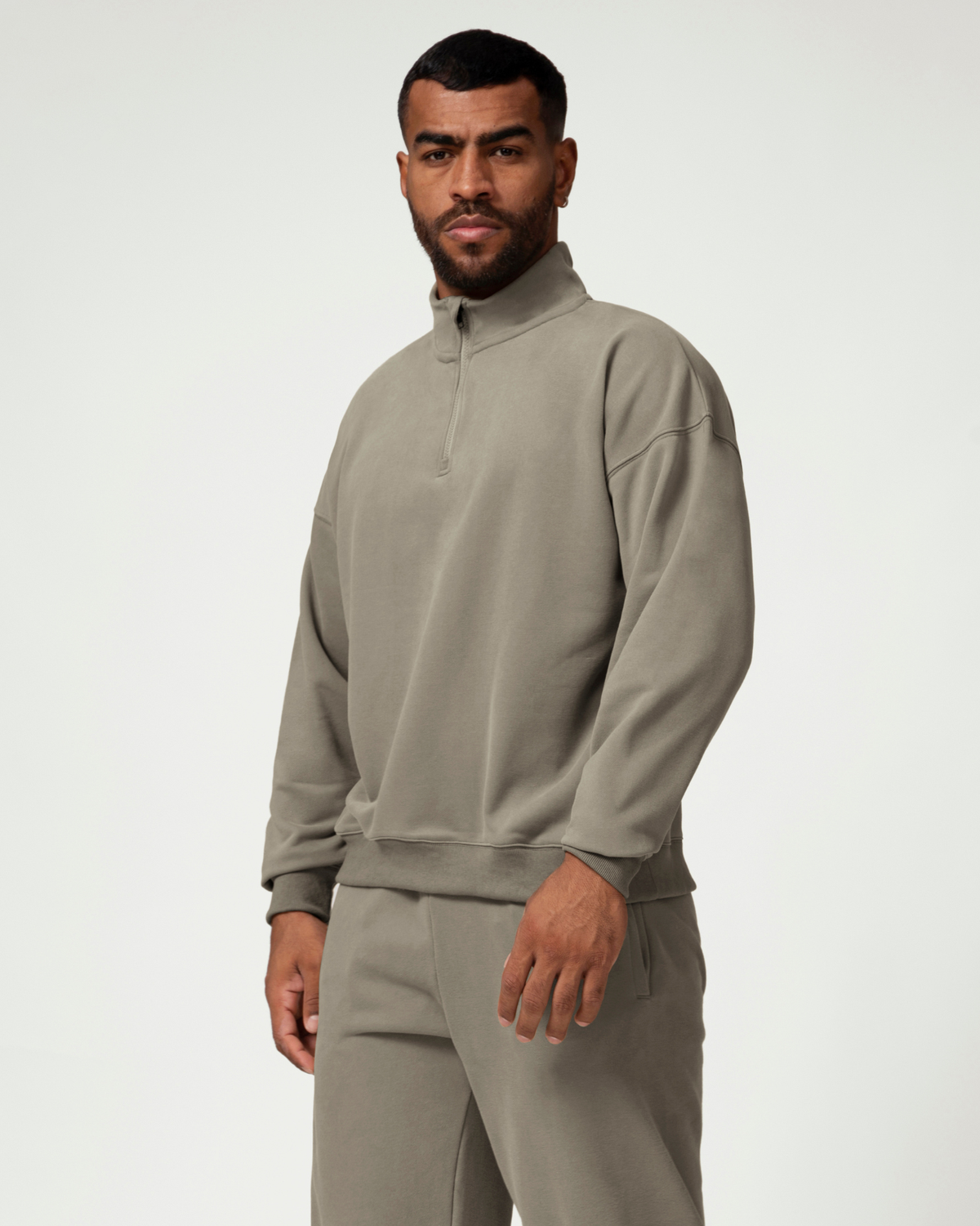 Everyday Ease Cotton Blend Men's Half Zip Pullover