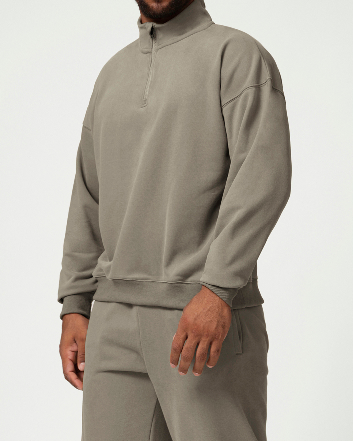 Everyday Ease Cotton Blend Men's Half Zip Pullover