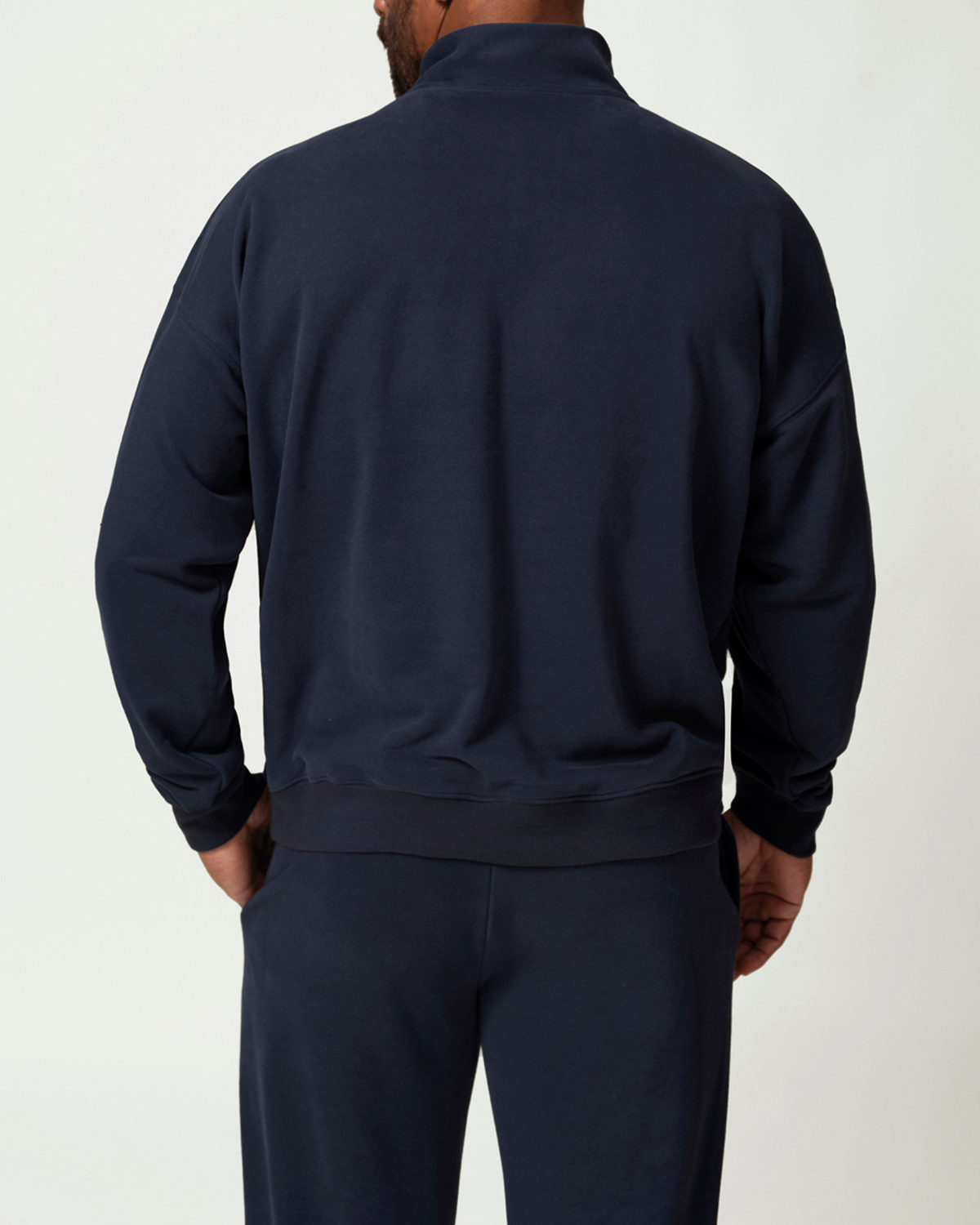 Everyday Ease Cotton Blend Men's Half Zip Pullover
