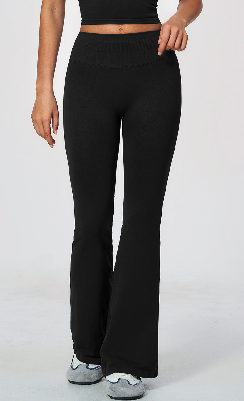 Malia Ribbed High Waisted Flare Legging