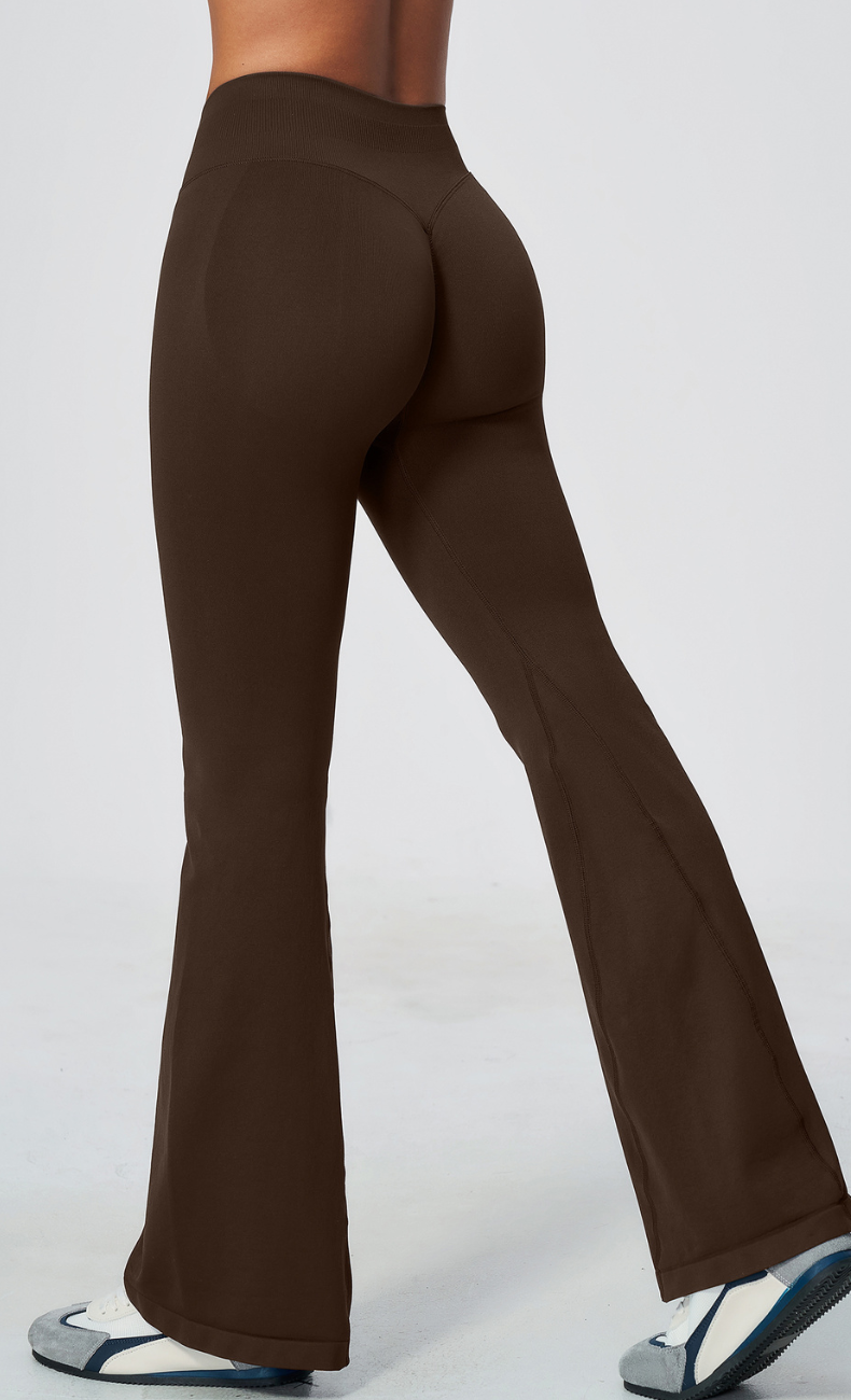 Malia Ribbed High Waisted Flare Legging