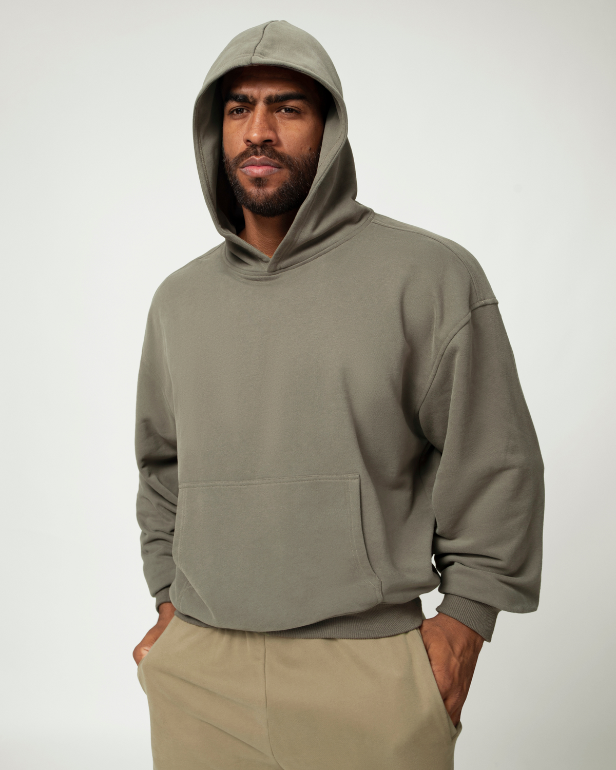 Everyday Ease Relaxed Cotton Blend Men's Hoodie