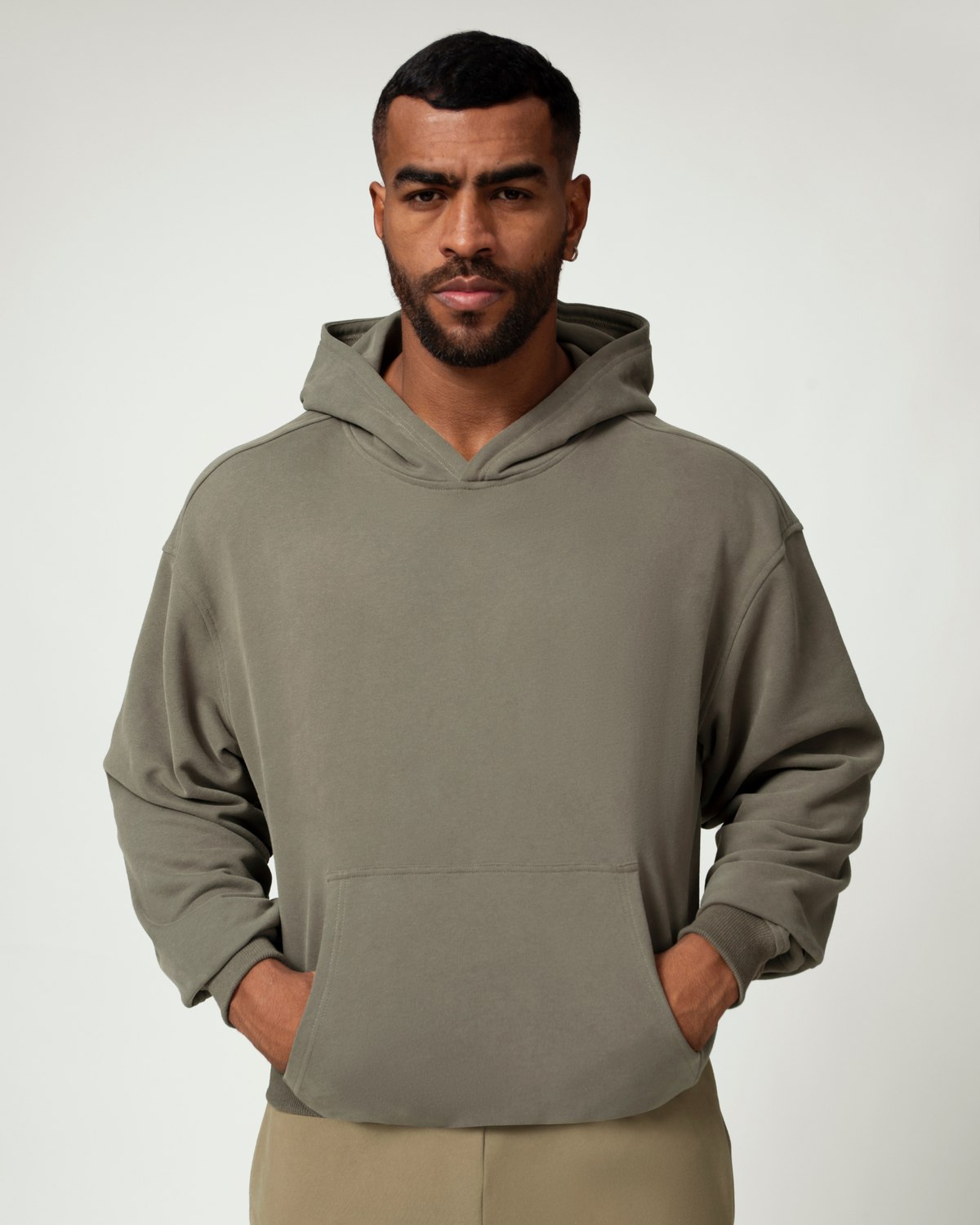 Everyday Ease Relaxed Cotton Blend Men's Hoodie