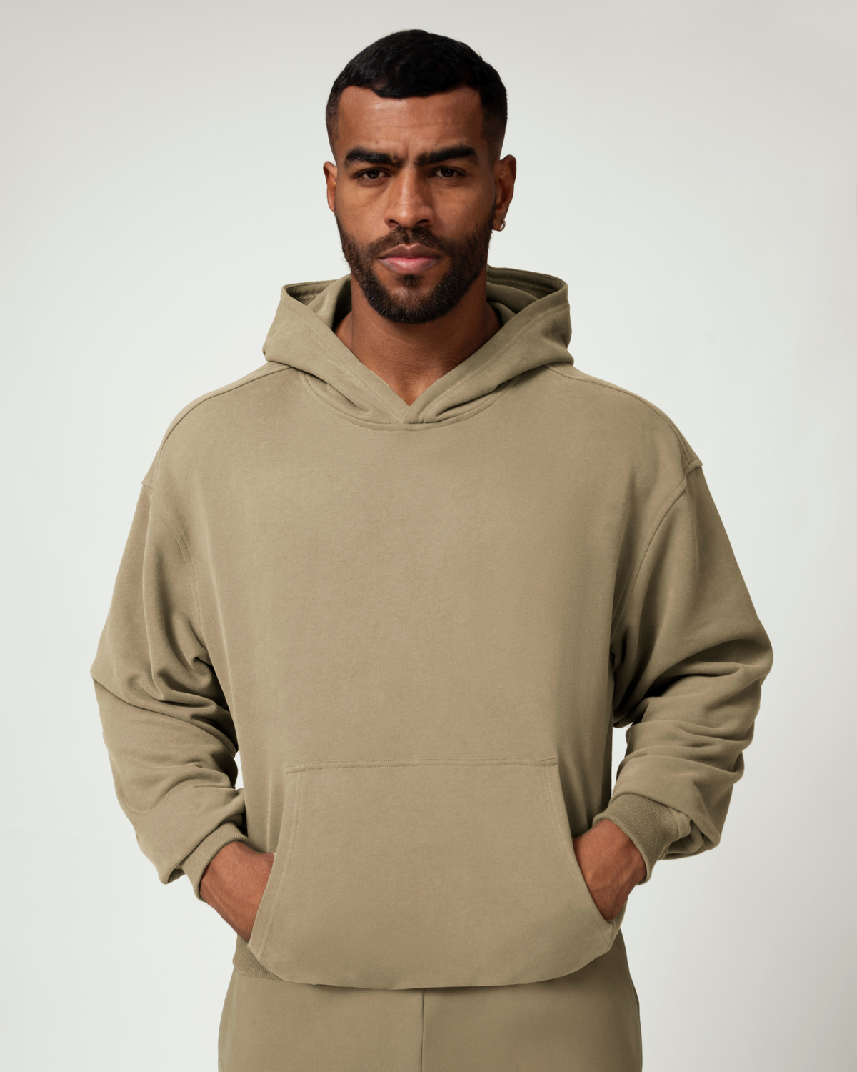 Everyday Ease Relaxed Cotton Blend Men's Hoodie