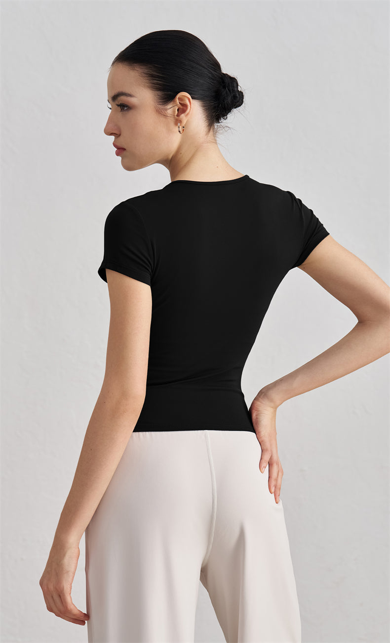 Ophelia Women Workout Tee - WOO YOGA