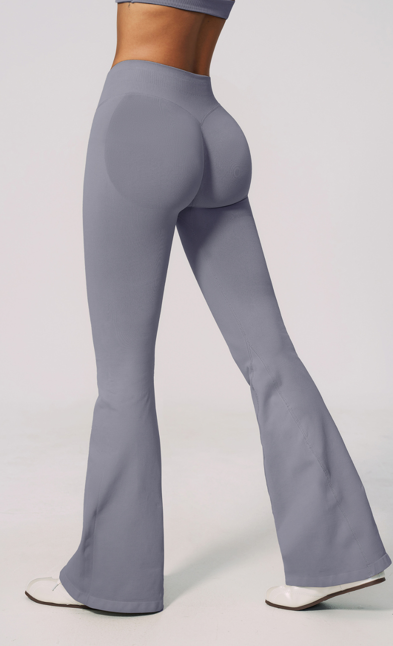 Malia Ribbed High Waisted Flare Legging