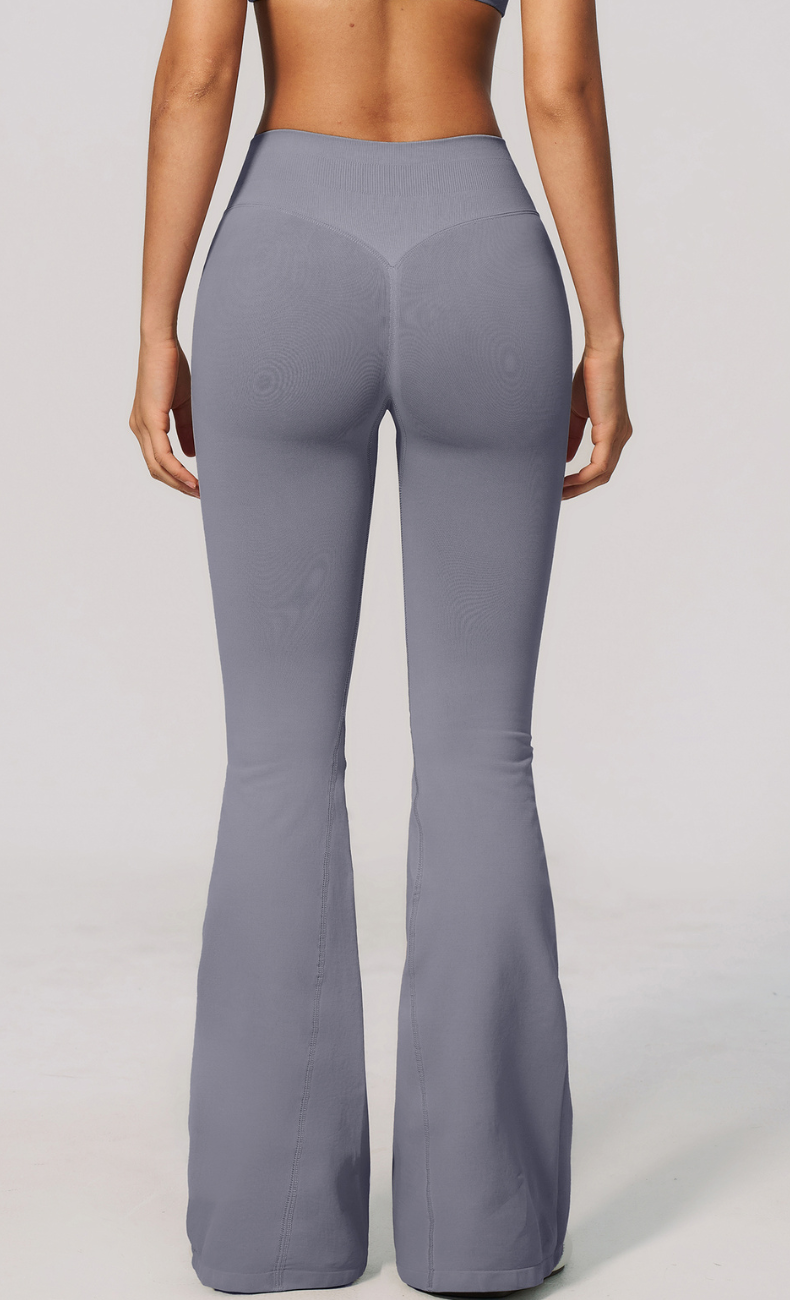Malia Ribbed High Waisted Flare Legging