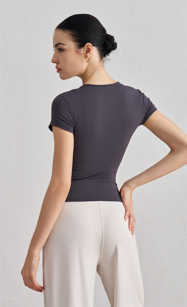Ophelia Women Workout Tee - WOO YOGA