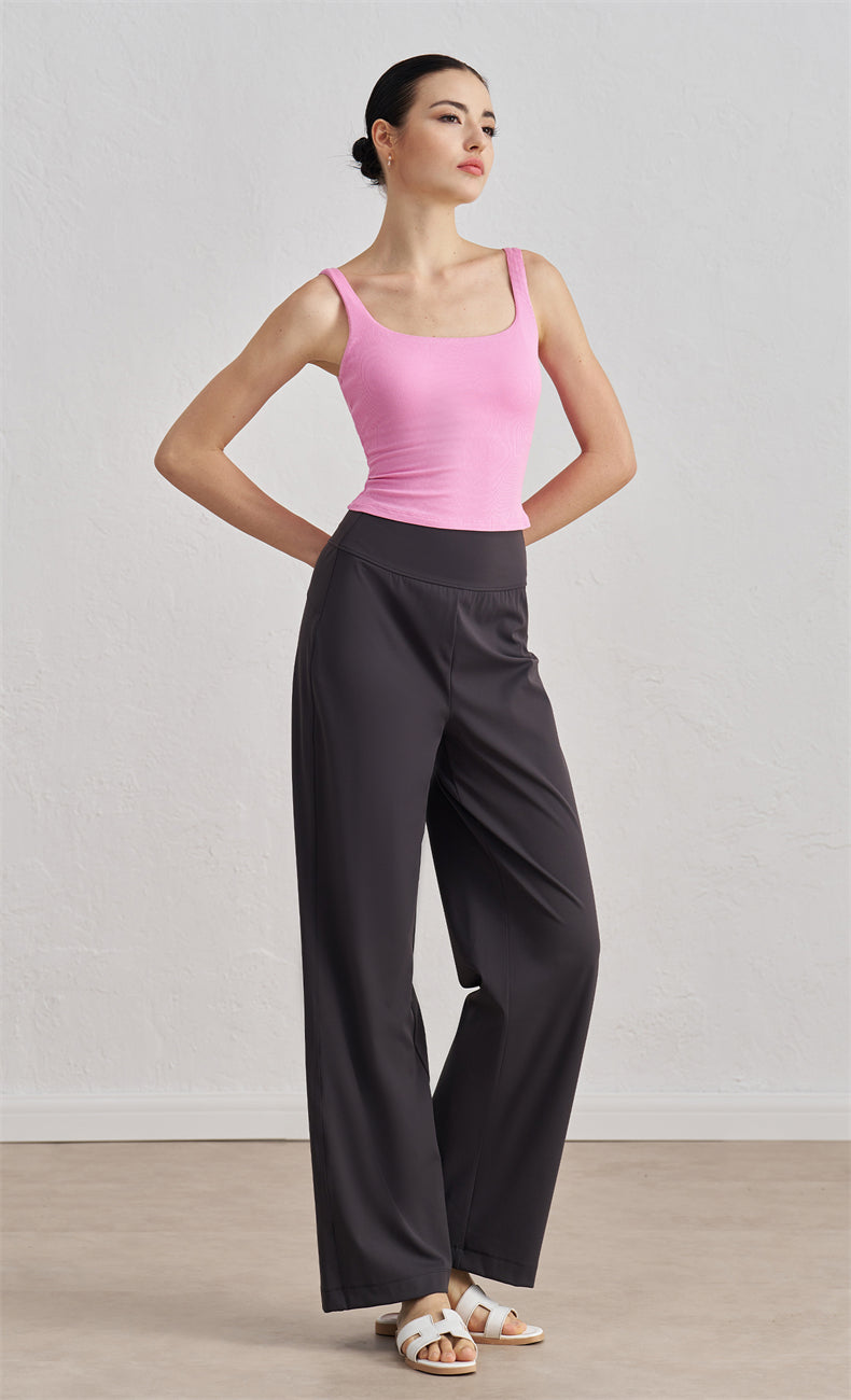 WOO YOGA - Ivanka Mid-Rise Straight Pant
