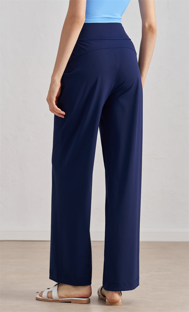 WOO YOGA - Ivanka Mid-Rise Straight Pant