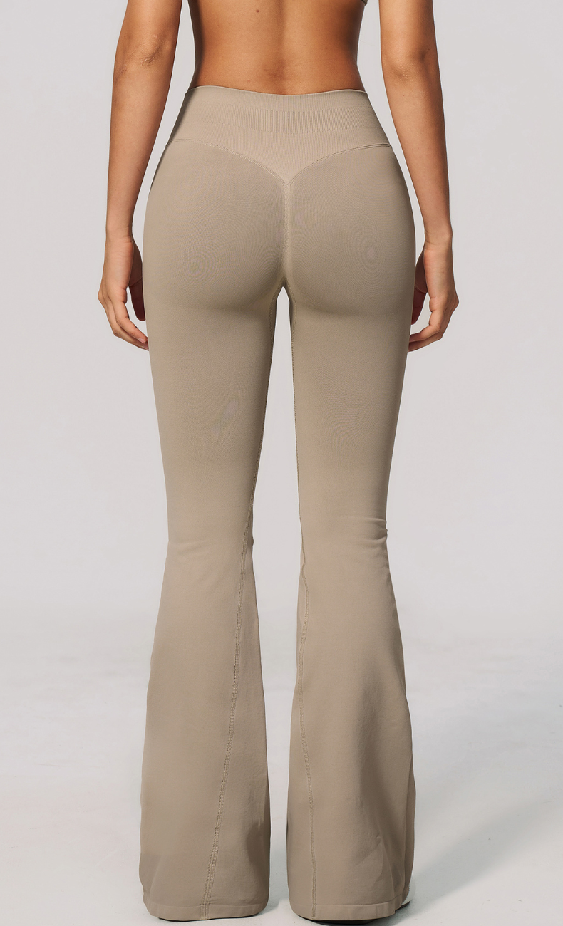 Malia Ribbed High Waisted Flare Legging