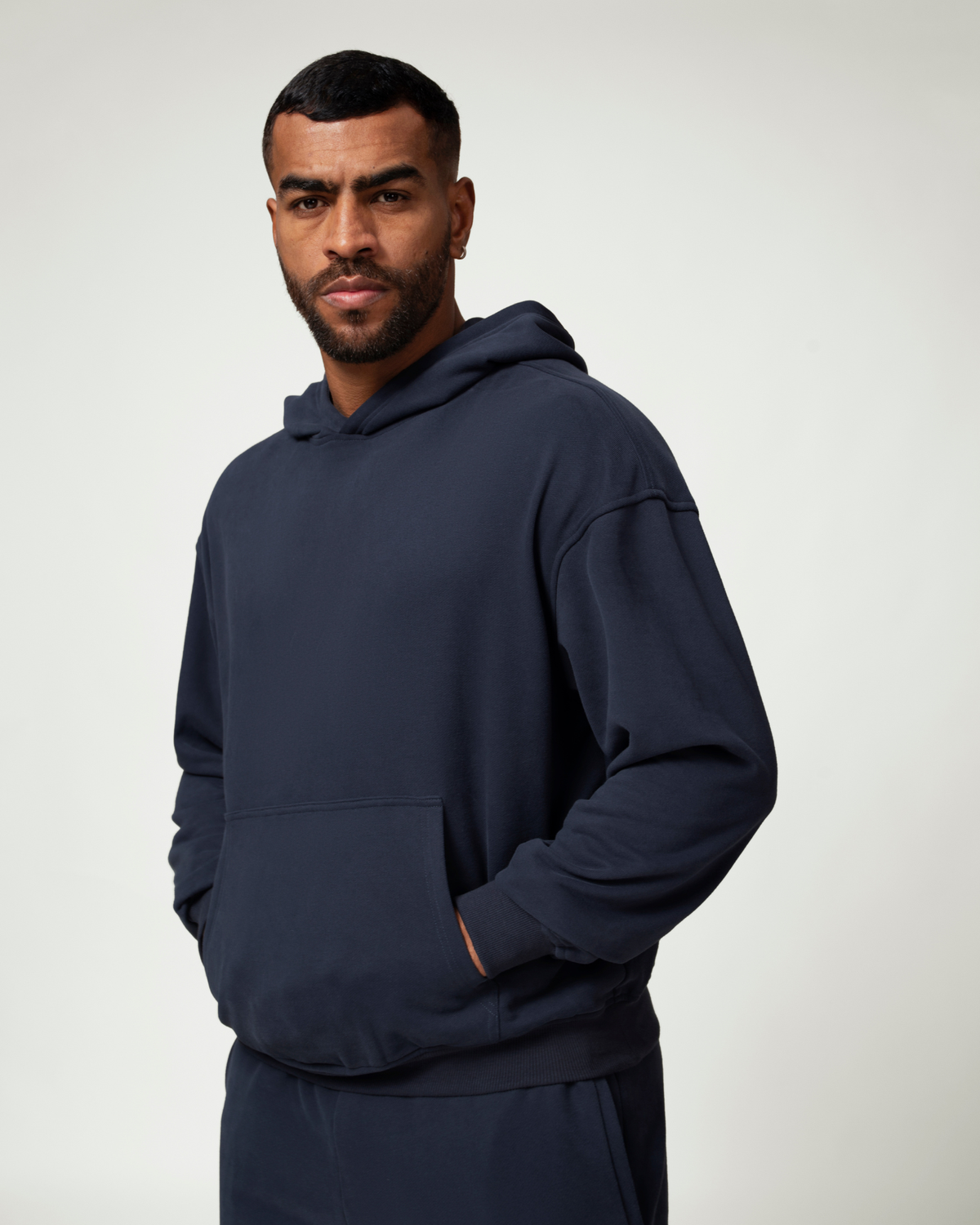 Everyday Ease Relaxed Cotton Blend Men's Hoodie