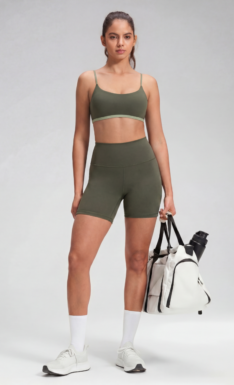 Lily Sculpt Workout Tank & Biker Short Set