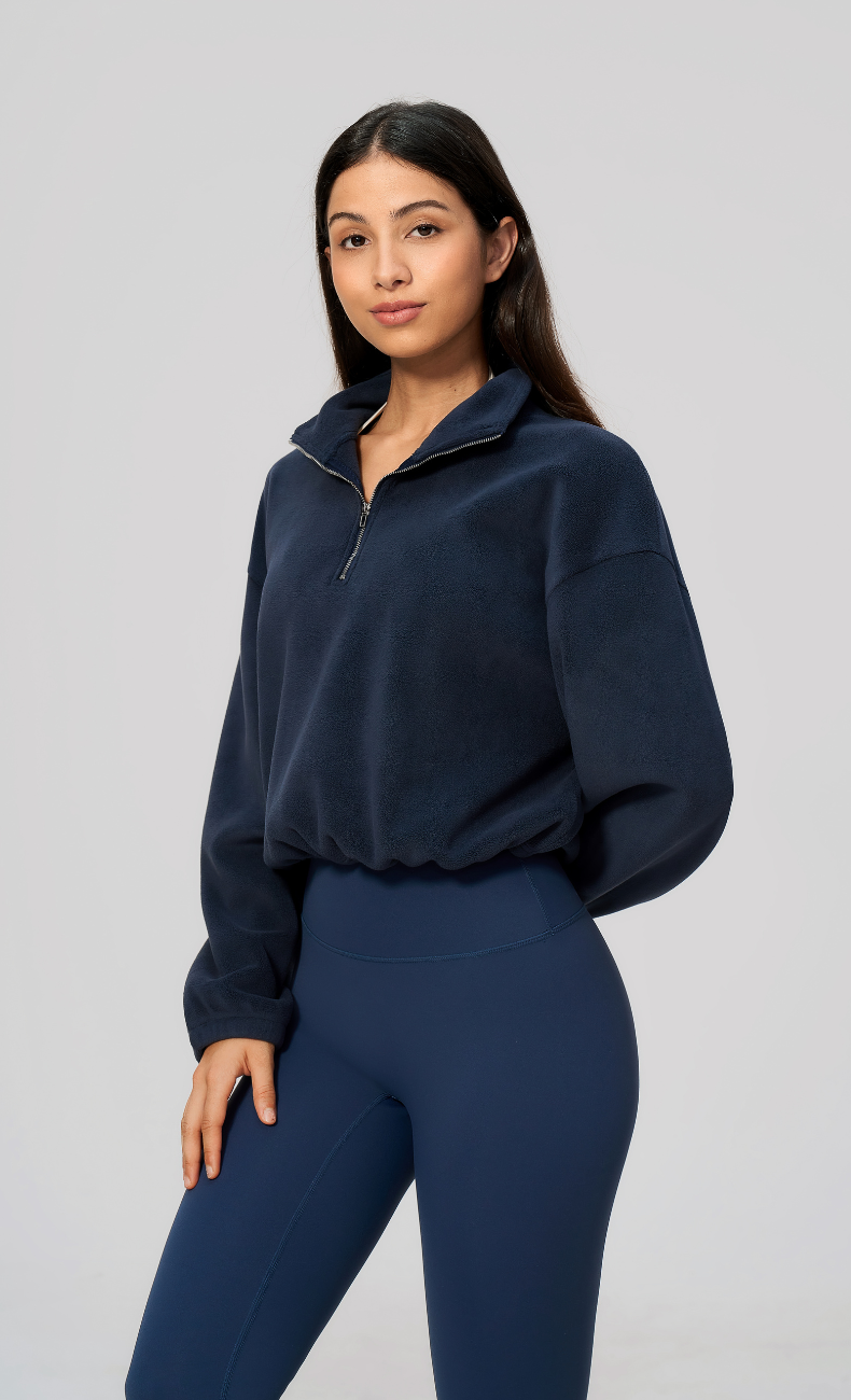 Kaia Double-Sided Fleece Half Zip Pullover