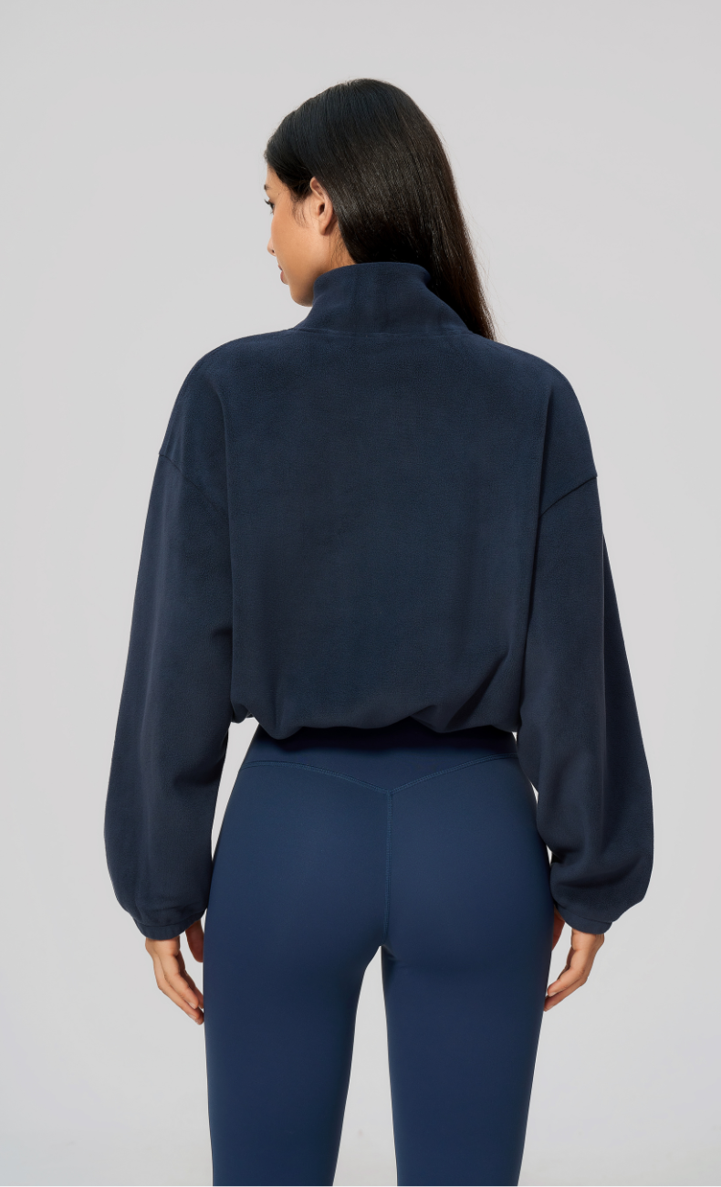 Kaia Double-Sided Fleece Half Zip Pullover
