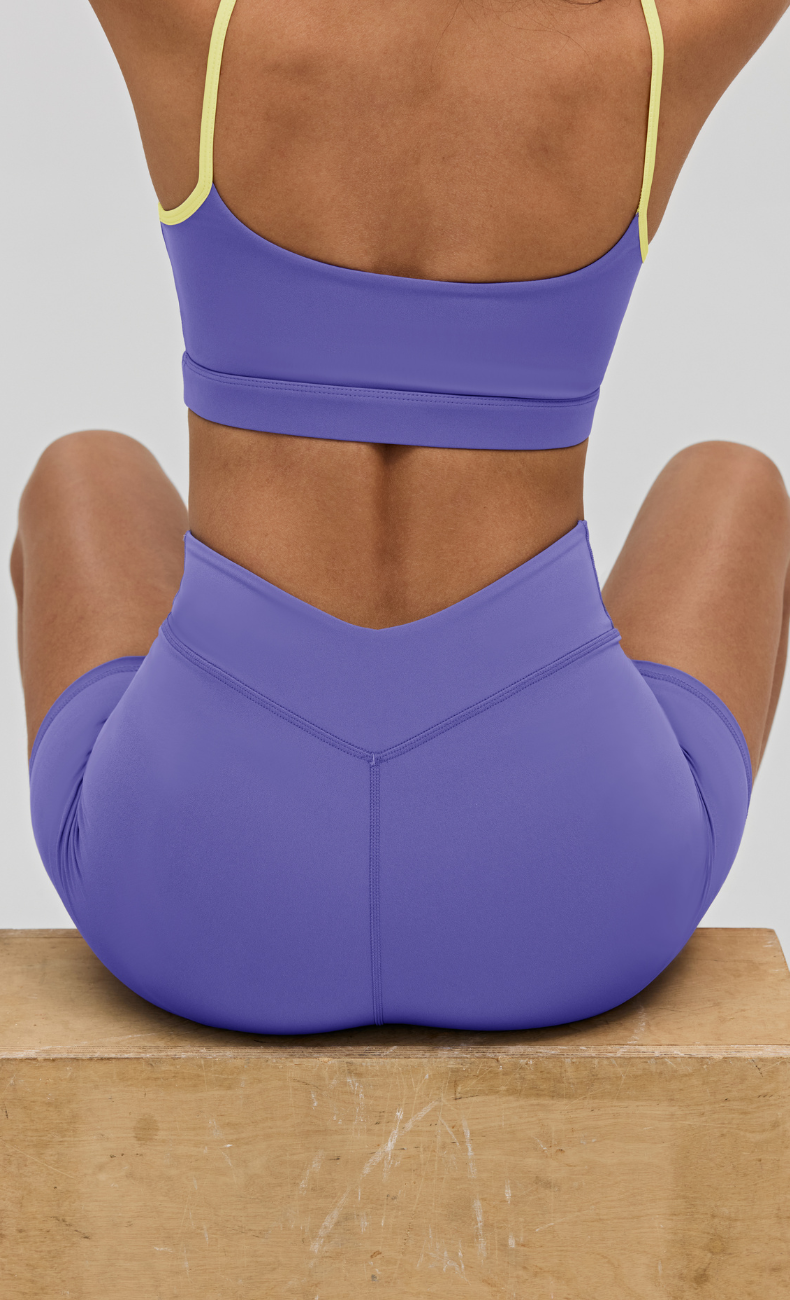 Elodie V-Waist Scrunch Butt Biker Shorts