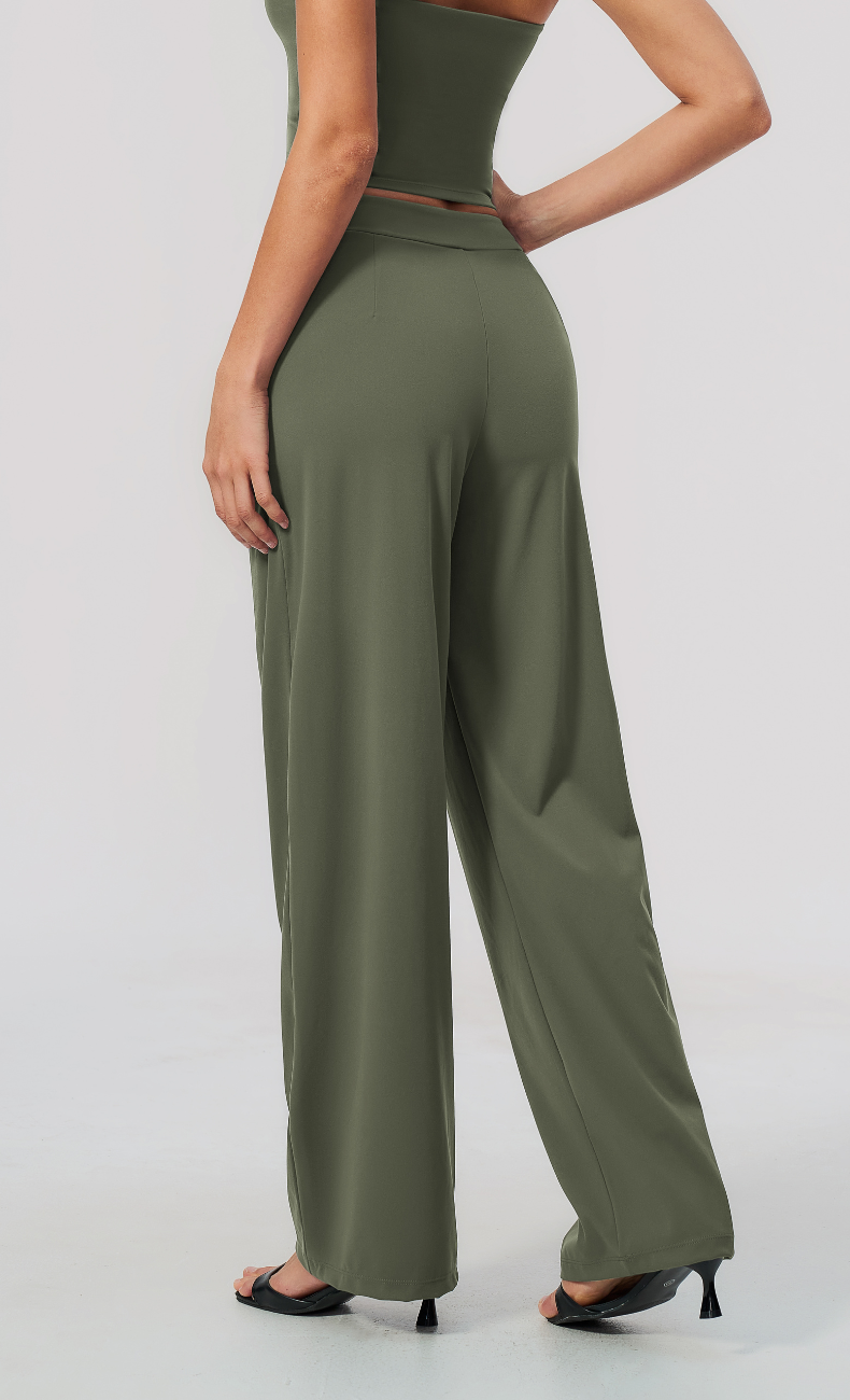Taylor Pleated Wide Leg Pant