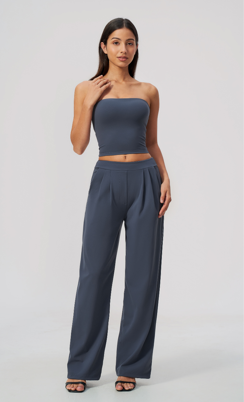 Taylor Pleated Wide Leg Pant