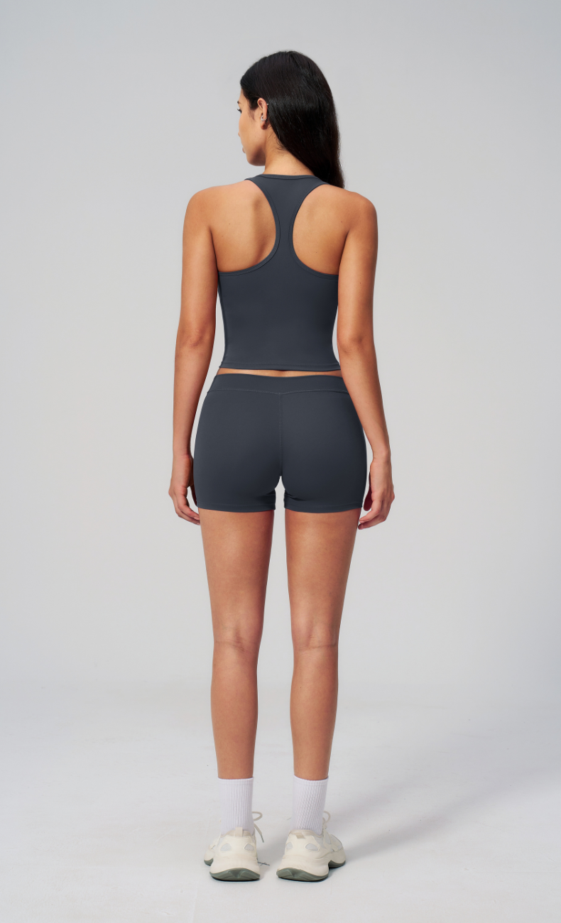 Margiela Scoop Neck Racerback Built-In Bra Tank Top