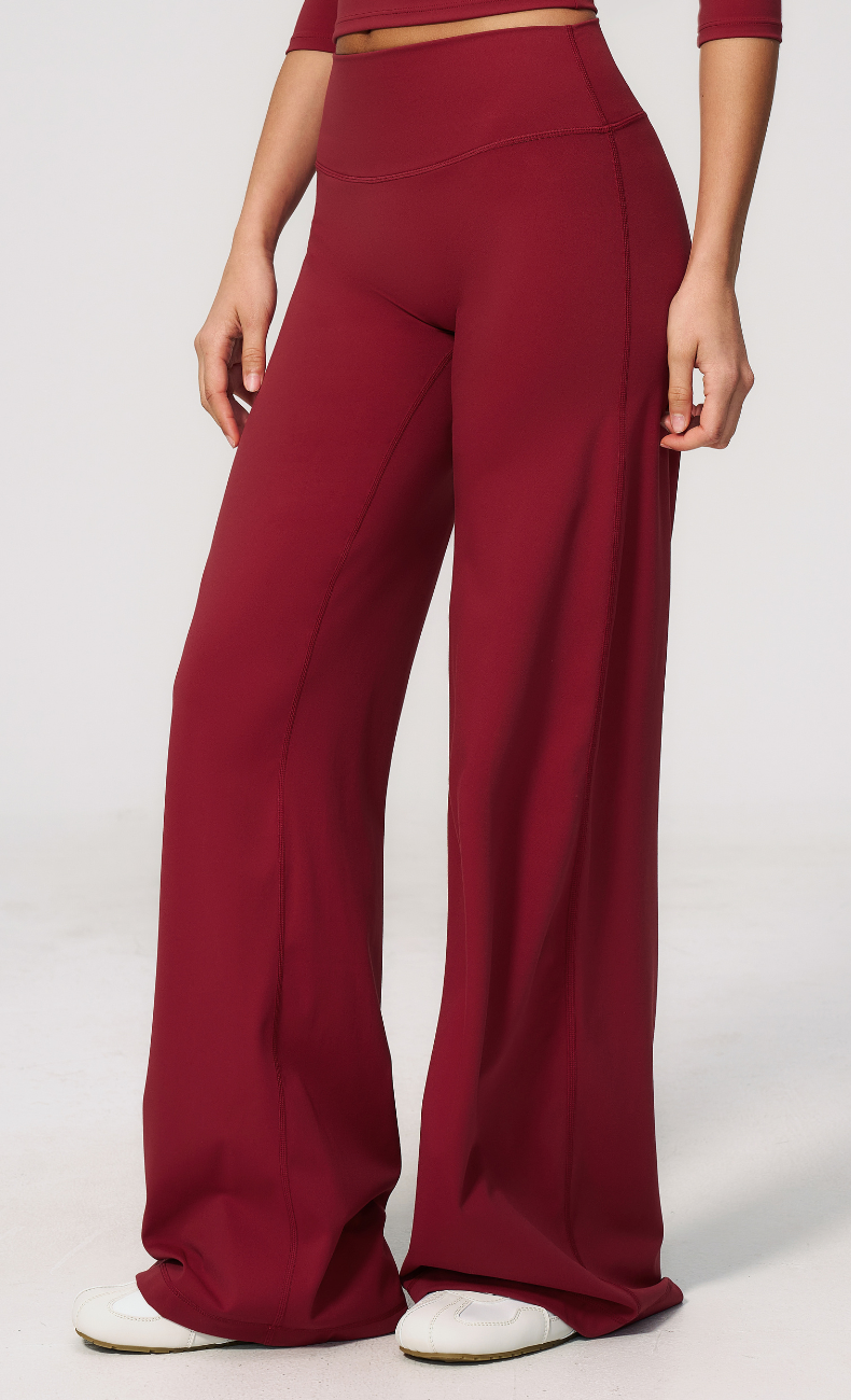 Alexandra 3/4 Sleeve Wide Leg Pants Workout Set