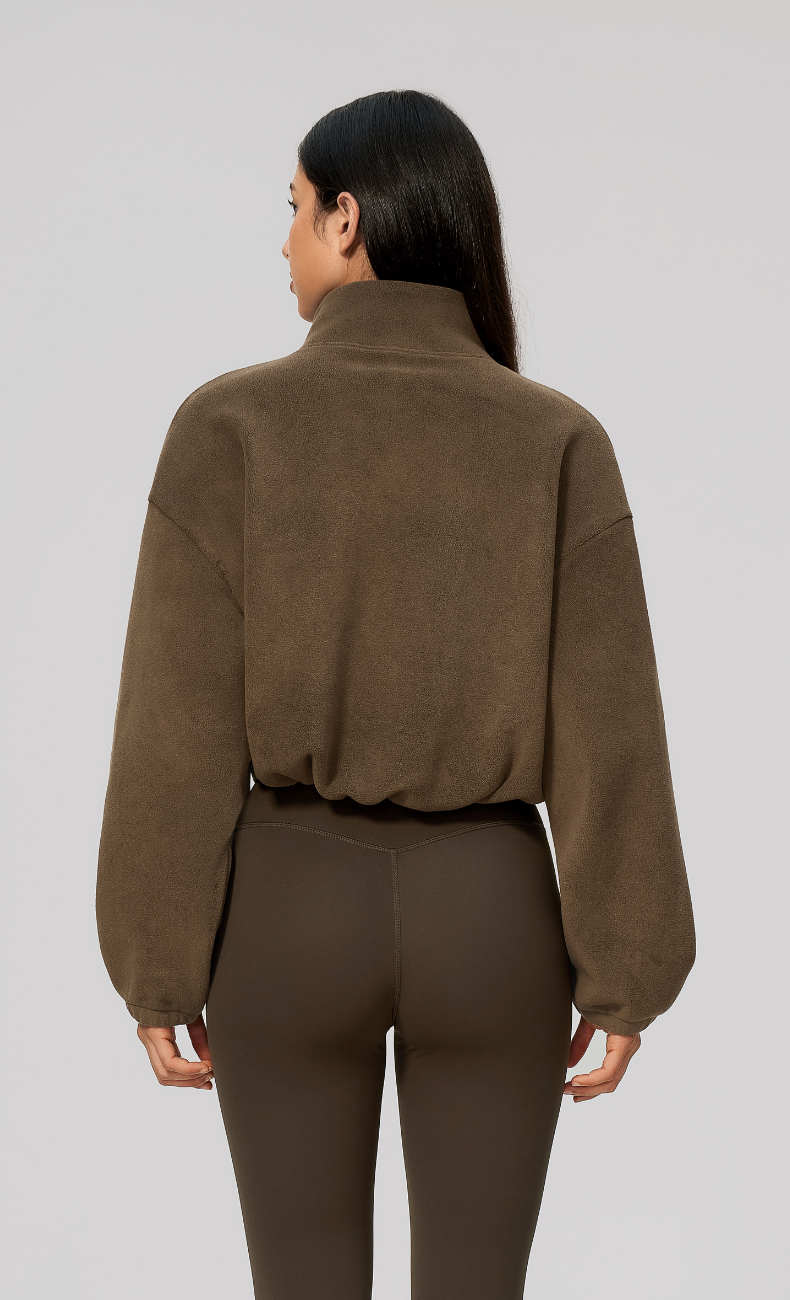 Kaia Double-Sided Fleece Half Zip Pullover