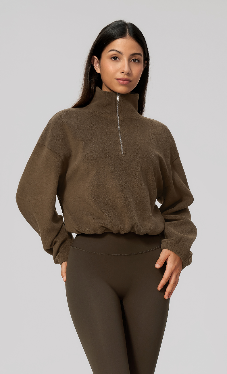 Kaia Double-Sided Fleece Half Zip Pullover