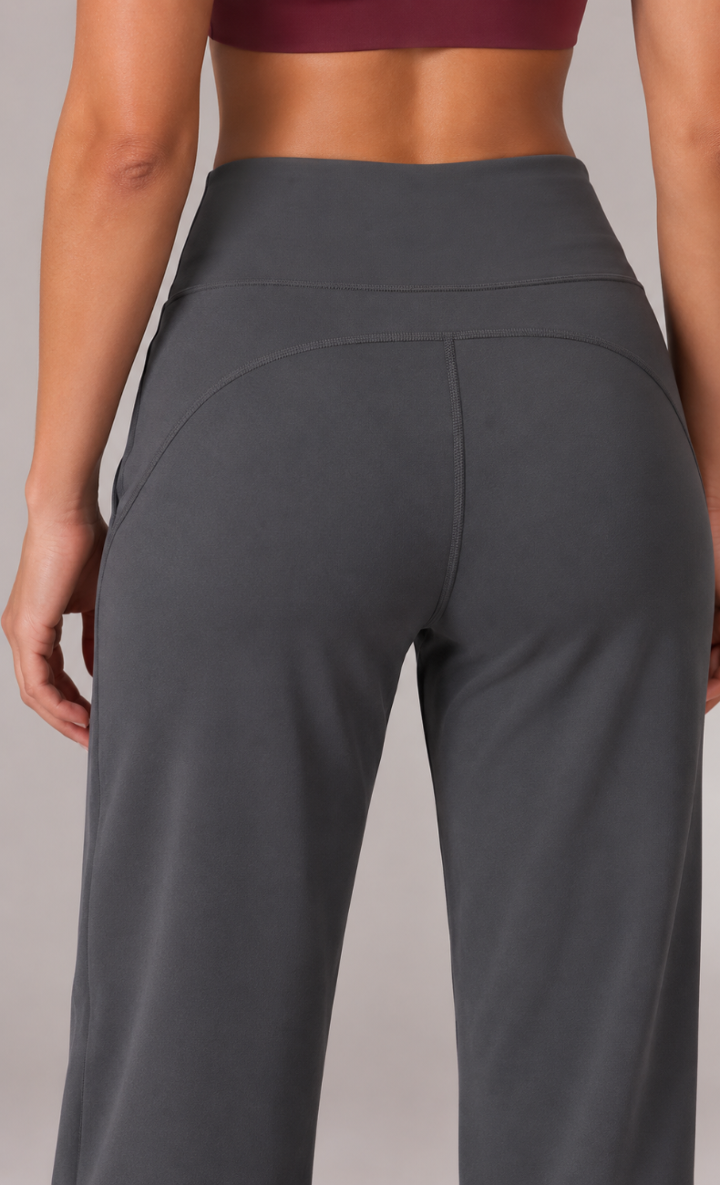 Talia High Waisted Drawstring Straight Leg Pant