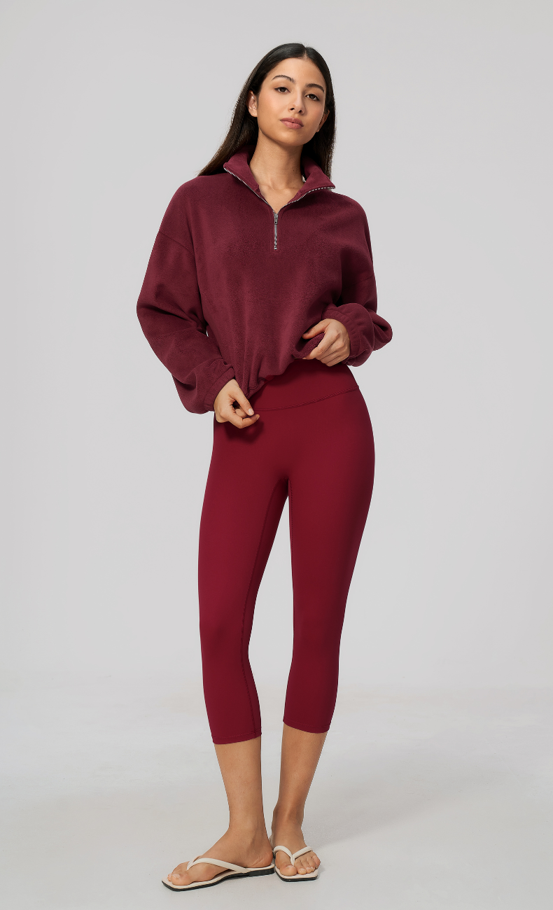 Kaia Double-Sided Fleece Half Zip Pullover