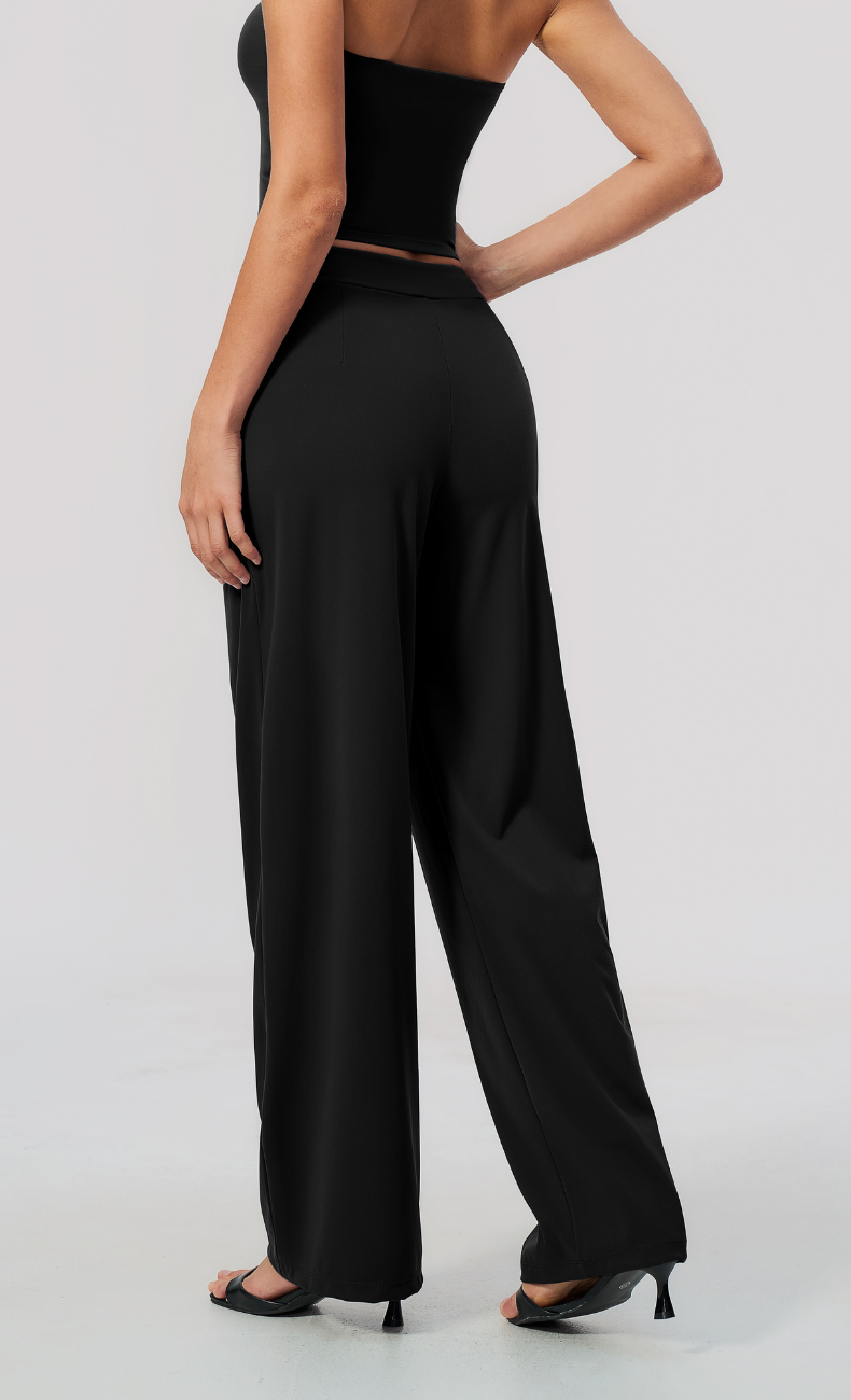 Taylor Pleated Wide Leg Pant