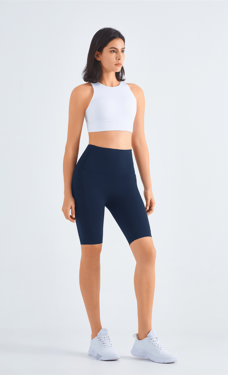WOO YOGA Shorts Isis High-Waist Seamless Biker Short With Pocket