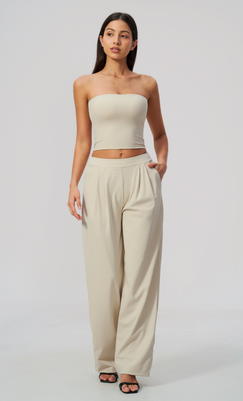 Taylor Pleated Wide Leg Pant