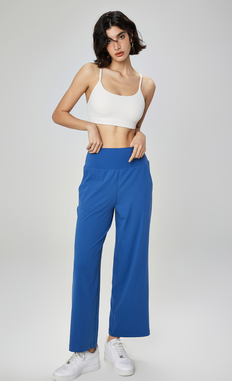 Ivanka High-Waist Straight Leg Pant