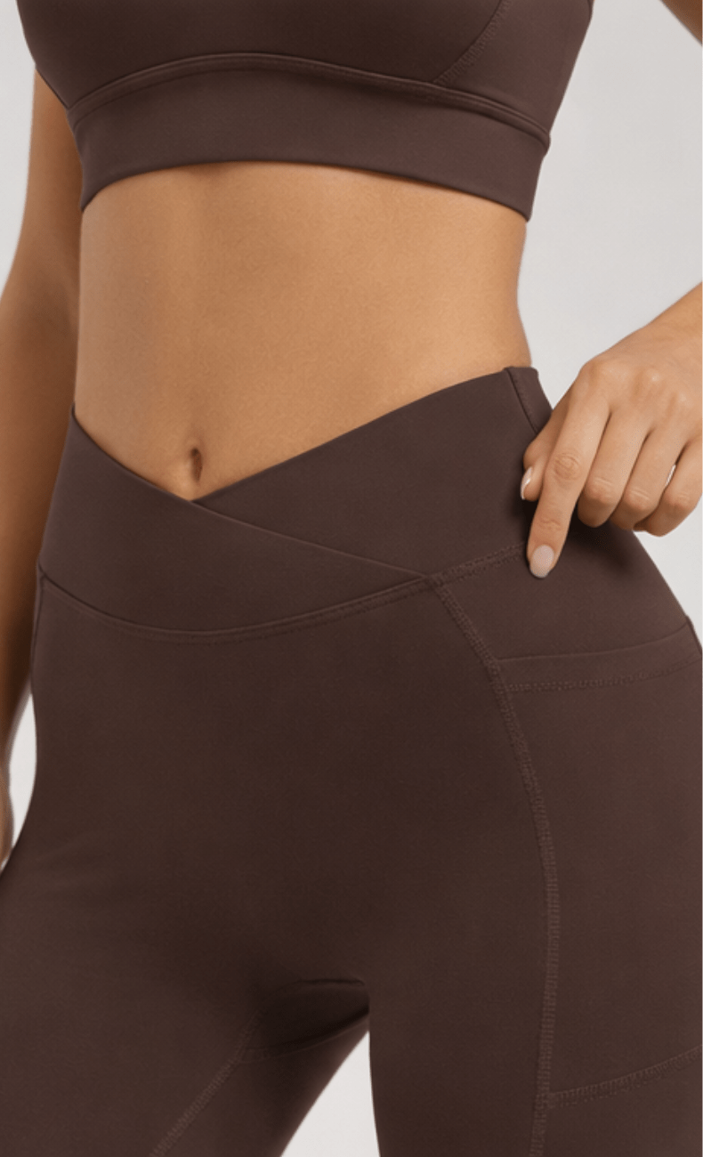 WOO YOGA Matching Sets Elena Seamless Open Back Tummy Control Yoga Set