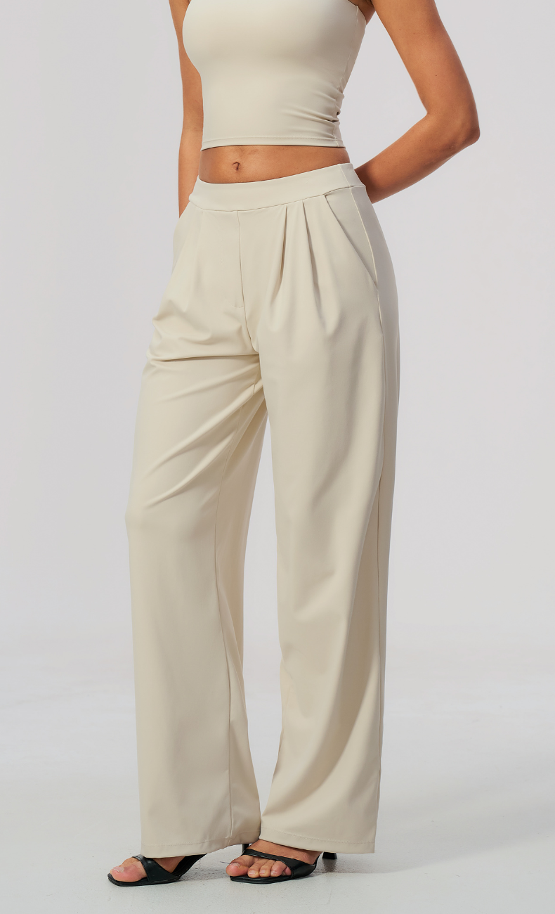 Taylor Pleated Wide Leg Pant