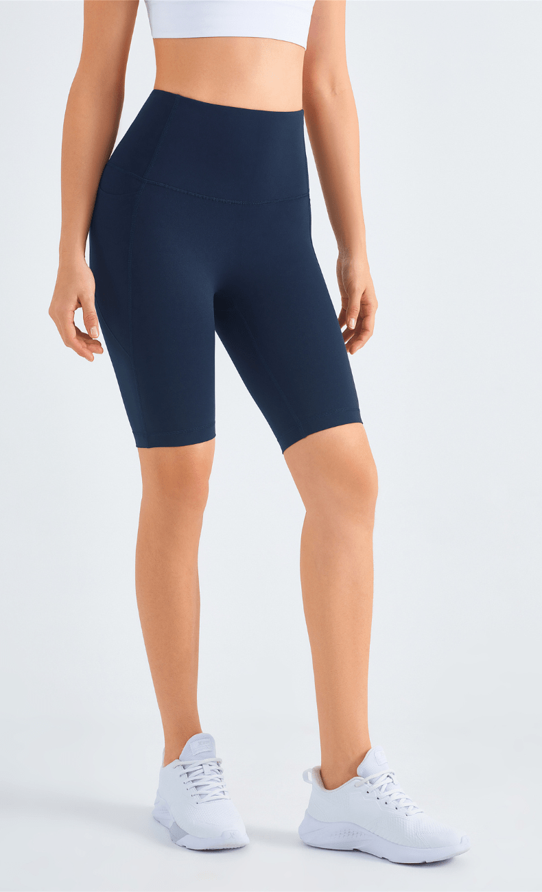 WOO YOGA Shorts Isis High-Waist Seamless Biker Short With Pocket
