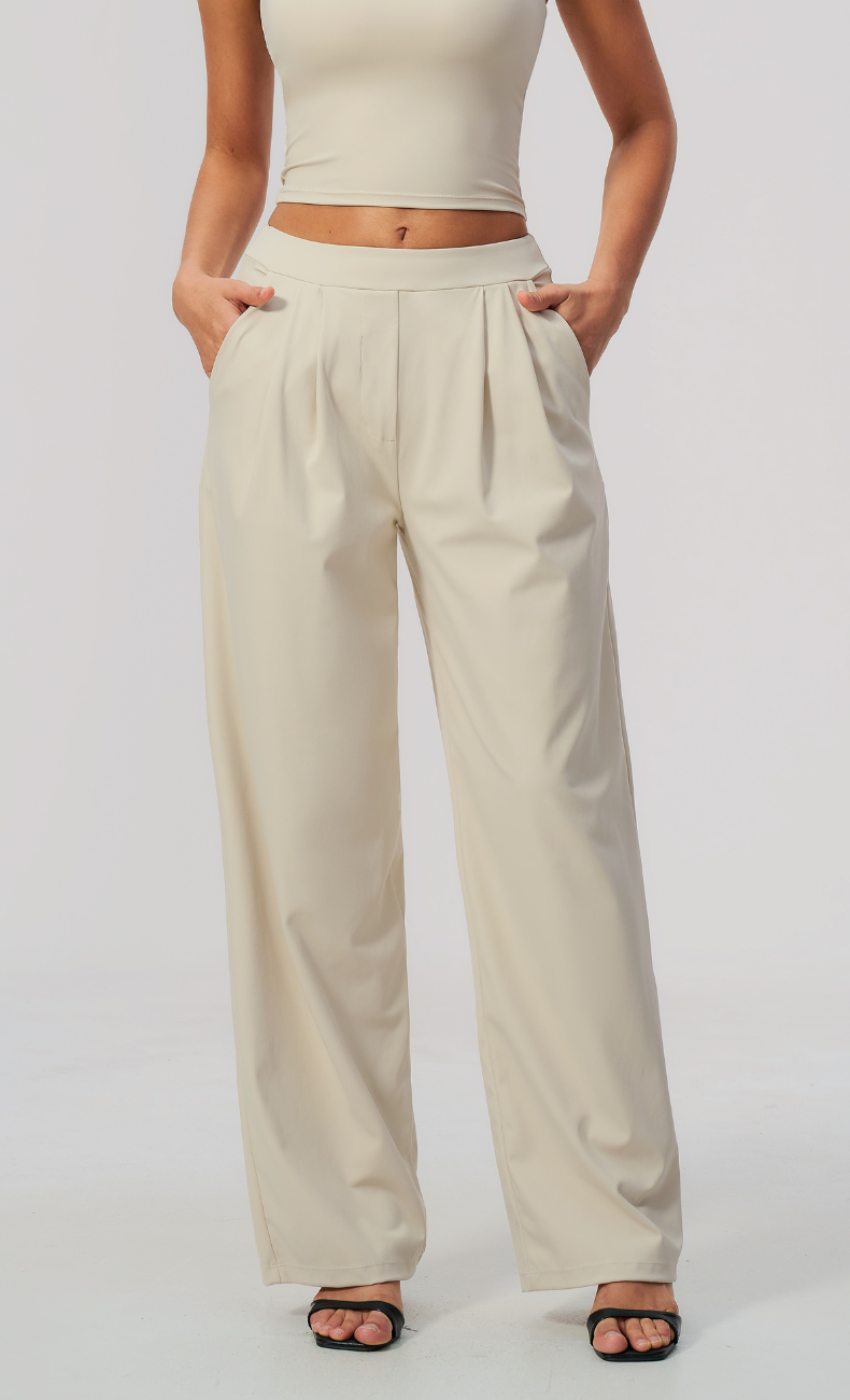 Taylor Pleated Wide Leg Pant