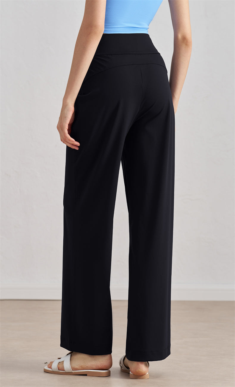 WOO YOGA - Ivanka Mid-Rise Straight Pant